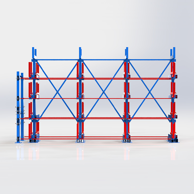 手搖式懸臂管材貨架
